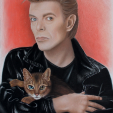 Portrettekening David Bowie