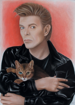 Portrettekening David Bowie