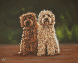 Schilderij honden