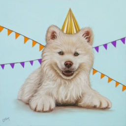 Verjaardagskaart hond
